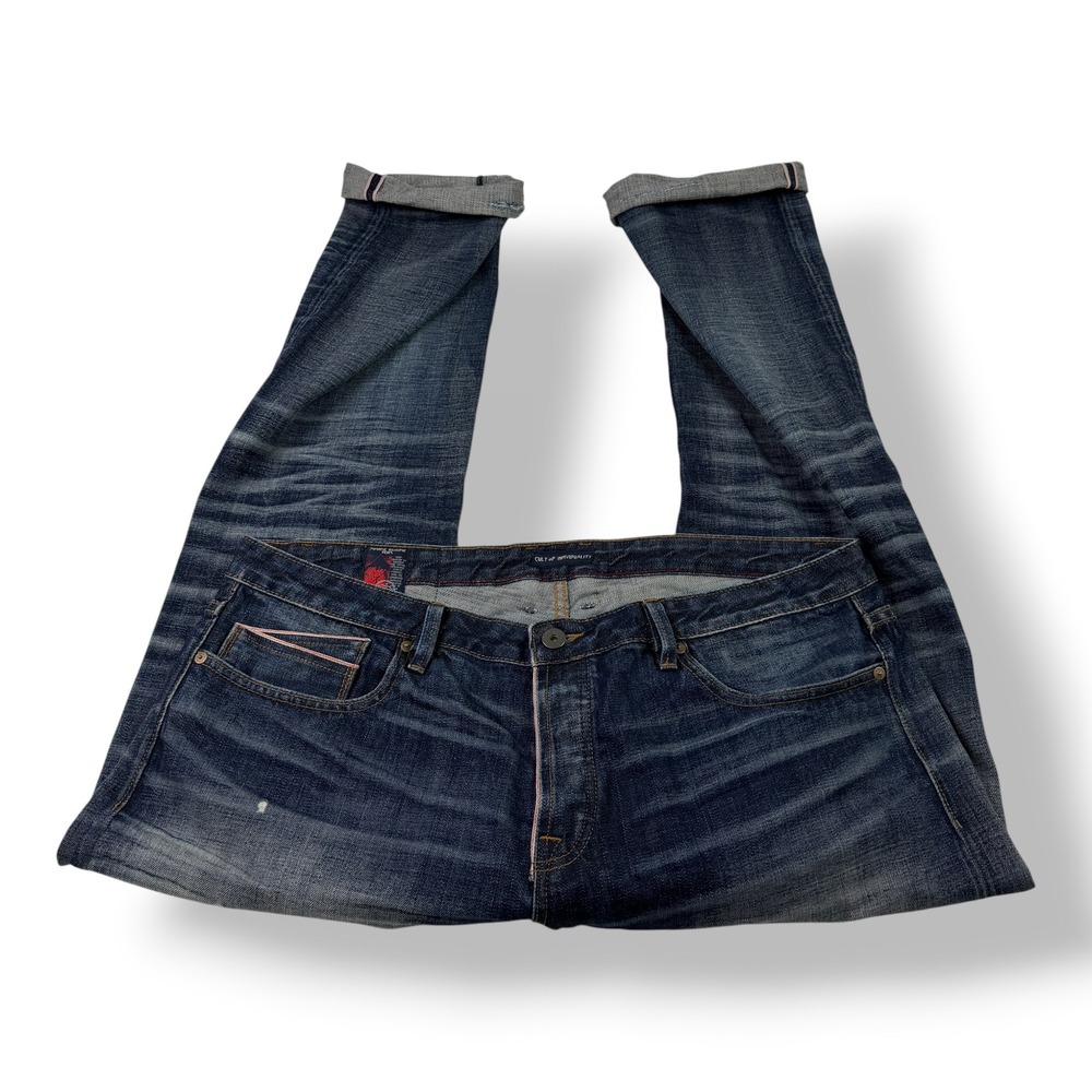 Cult of Individuality Rebel Straight Japanese Selvedge Denim Mens Jeans 42x34